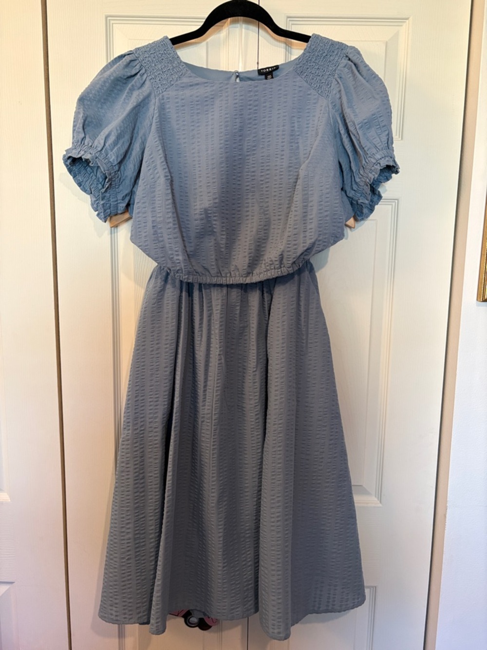 Torrid chambray textured skirt and cropped top set